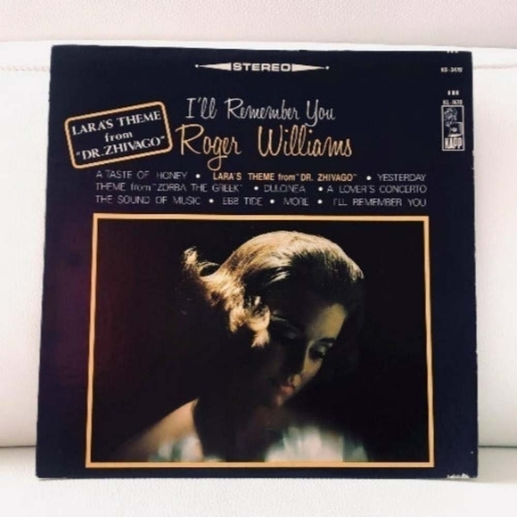 LP Roger Williams - I'll Remember You Vinyl Record - Picture 1 of 2